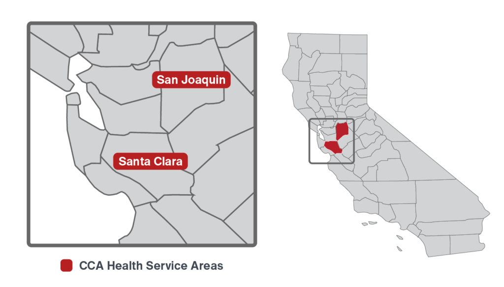 CA CCA Health Service Area