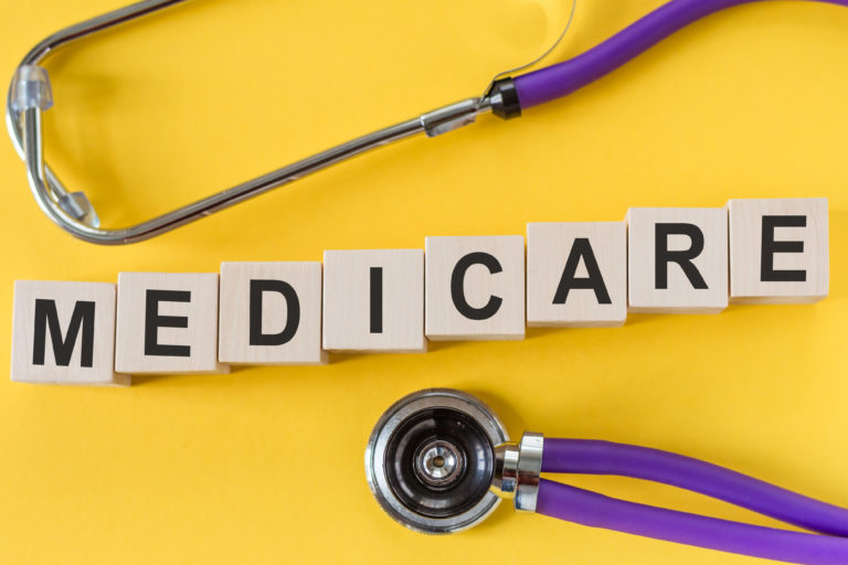 A stethoscope over the word Medicare
