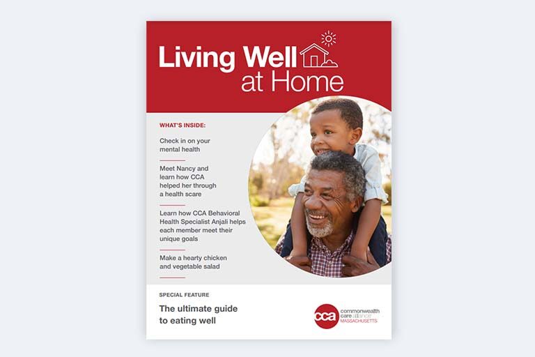CCA Living Well at Home Magazine - Massachusetts: May 2023 Cover of Massachusetts Living Well at Home Magazine May 2023