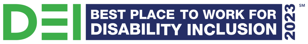 2023 DEI best place to word for disability inclusion logo