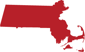 state map of Massachusetts